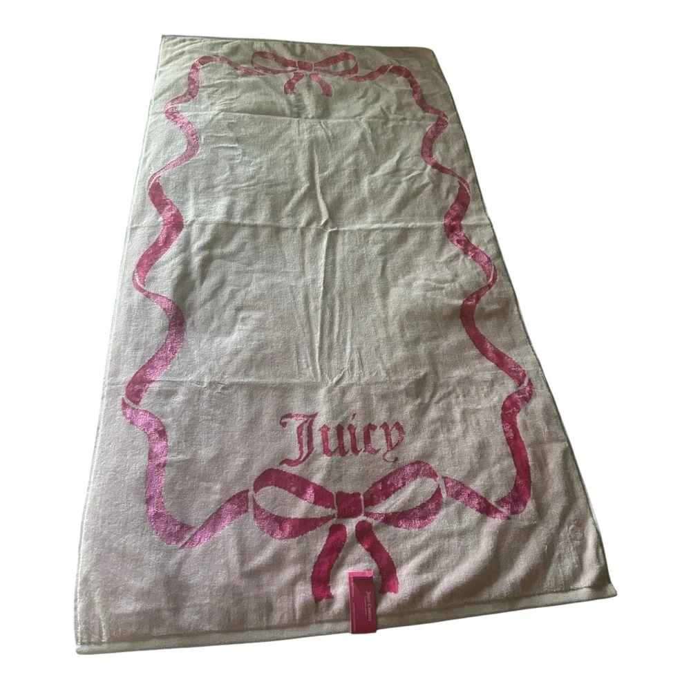 Juicy Couture Pink Bow Towel Set NEW!